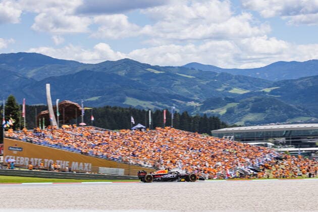 09.07.2022, Red Bull Ring, Spielberg, AUT, FIA, Formel 1, Grosser Preis von Österreich, Freies Training, im Bild Max Verstappen (NED, Red Bull Racing) Max Verstappen of Netherlands during the training for the Austrian FIA Formula One Grand Prix at the Red Bull Ring in Spielberg, Austria on 2022 07 09. Expa Spielberg