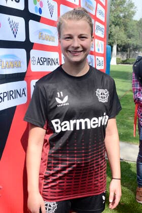July 12, 2022, Mexico City, Mexico City, Mexico: July 12, 2022, Mexico City, Mexico: Women s Bayer Leverkusen player Kristin Ko¶gel during a press conference, PK, Pressekonferenz to announce the match between America and Bayer Leverkusen as part of 100 years of Bayer in Mexico. on July 12, 2022 in Mexico City, Mexico. Mexico City Mexico - ZUMAe321 0162795483st Copyright: xCarlosxTischlerx xEyepixxGroupx