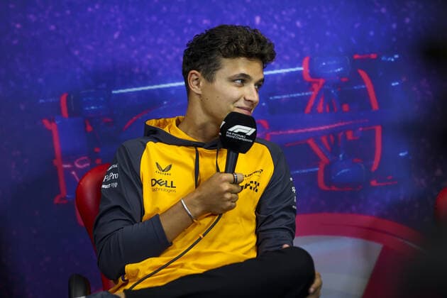 NORRIS Lando (gbr), McLaren F1 Team, portrait during the press conference, PK, Pressekonferenz prior to the Formula 1 Lenovo Grand Prix de France, French Grand Prix 2022, 12th round of the 2022 FIA Formula One World Championship, WM, Weltmeisterschaft from July 22 to 24, 2022 on the Circuit Paul Ricard, in Le Castellet, France - F1 - FRENCH GRAND PRIX 2022 DPPI Panoramic AV6_9382