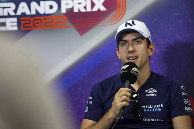LATIFI Nicholas (can), Williams Racing, portrait during the press conference, PK, Pressekonferenz prior to the Formula 1 Lenovo Grand Prix de France, French Grand Prix 2022, 12th round of the 2022 FIA Formula One World Championship, WM, Weltmeisterschaft from July 22 to 24, 2022 on the Circuit Paul Ricard, in Le Castellet, France - F1 - FRENCH GRAND PRIX 2022 DPPI Panoramic AV6_9426