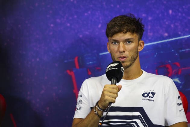 GASLY Pierre (fra), Scuderia AlphaTauri, portrait during the press conference, PK, Pressekonferenz prior to the Formula 1 Lenovo Grand Prix de France, French Grand Prix 2022, 12th round of the 2022 FIA Formula One World Championship, WM, Weltmeisterschaft from July 22 to 24, 2022 on the Circuit Paul Ricard, in Le Castellet, France - F1 - FRENCH GRAND PRIX 2022 DPPI Panoramic AV6_9583