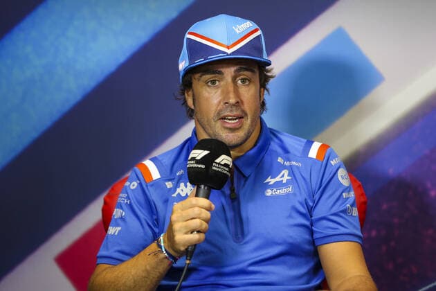 ALONSO Fernando (spa), Alpine F1 Team, portrait during the press conference, PK, Pressekonferenz prior to the Formula 1 Lenovo Grand Prix de France, French Grand Prix 2022, 12th round of the 2022 FIA Formula One World Championship, WM, Weltmeisterschaft from July 22 to 24, 2022 on the Circuit Paul Ricard, in Le Castellet, France - F1 - FRENCH GRAND PRIX 2022 DPPI Panoramic AV6_9634