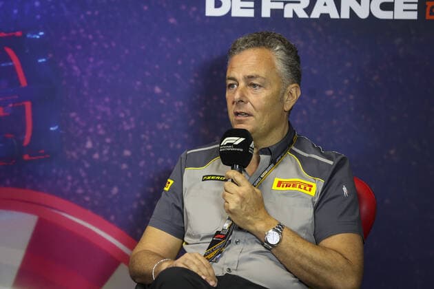 press conference, PK, Pressekonferenz with ISOLA Mario (ita), Motorsport Racing Manager of Pirelli, portrait during the Formula 1 Lenovo Grand Prix de France, French Grand Prix 2022, 12th round of the 2022 FIA Formula One World Championship, WM, Weltmeisterschaft from July 22 to 24, 2022 on the Circuit Paul Ricard, in Le Castellet, France - F1 - FRENCH GRAND PRIX 2022 DPPI Panoramic 00122028_AV6_1640
