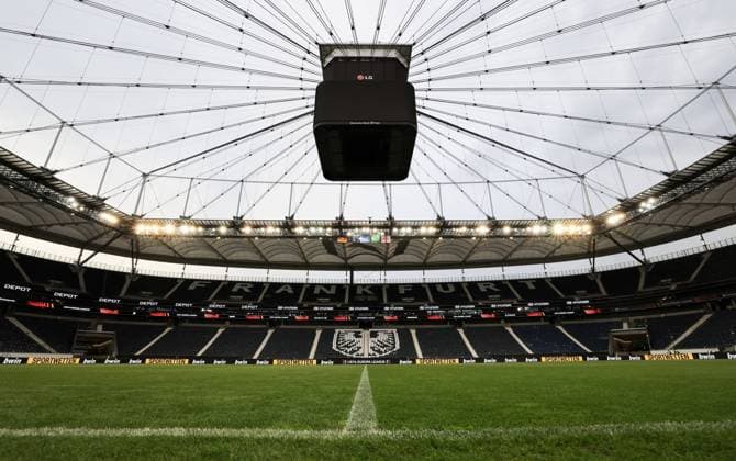 Mandatory Credit: Photo by Simon Dael Shutterstock (12923424y) A general view of the stadium West Ham Stadium Walk, UEFA Europa League, Football, Deutsche Bank Park Stadium, Frankfurt, Germany 04 May 2022 West Ham Stadium Walk, UEFA Europa League, Football, Deutsche Bank Park Stadium, Frankfurt, Germany 04 May 2022 Copyright: xSimonxDael Shutterstockx 12923424y