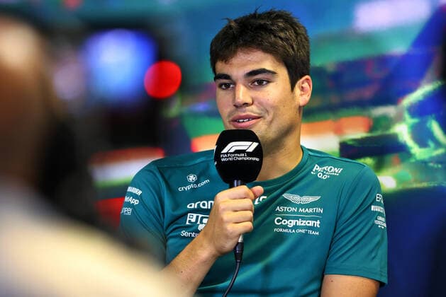 STROLL Lance (can), Aston Martin F1 Team AMR22, portrait press conference, PK, Pressekonferenz during the Formula 1 Aramco Magyar Nagydij 2022, Hungarian Grand Prix 2022, 12th round of the 2022 FIA Formula One World Championship, WM, Weltmeisterschaft from July 28 to 31, 2022 on the Hungaroring, in Mogyorod, Hungary - F1 - HUNGARIAN GRAND PRIX 2022 DPPI Panoramic LC1_1686