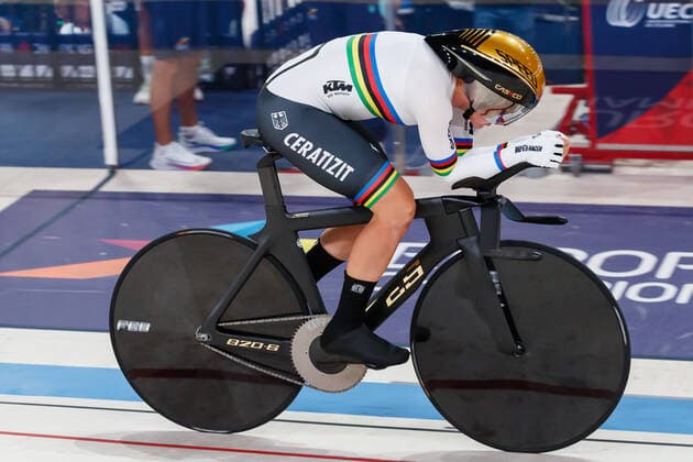 Lisa Brennauer bei der Einzelverfolgung; Zweitplatzierte, Silbermedaille, silver medal, 8 13 2022, Muenchen (Deutschland), European Championships Munich 2022, Track cycling, Rad, Radsport, Bahnrad, Bahn