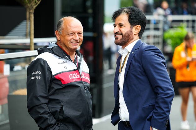 VASSEUR Frederic (fra), Team Principal of Alfa Romeo F1 Team ORLEN, BEN SULAYEM Mohammed (uae), President of the FIA, portrait during the Formula 1 Rolex Belgian Grand Prix 2022, 14th round of the 2022 FIA Formula One World Championship, WM, Weltmeisterschaft from August 26 to 28, 2022 on the Circuit de Spa-Francorchamps, in Francorchamps, Belgium - F1 - BELGIAN GRAND PRIX 2022 DPPI Panoramic 20220826_GOOD3090