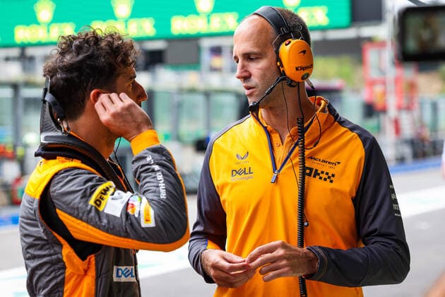 RICCIARDO Daniel (aus), McLaren F1 Team MCL36, STALLARD Tom, Race Engineer of McLaren F1 Team, portrait during the Formula 1 Rolex Belgian Grand Prix 2022, 14th round of the 2022 FIA Formula One World Championship, WM, Weltmeisterschaft from August 26 to 28, 2022 on the Circuit de Spa-Francorchamps, in Francorchamps, Belgium - F1 - BELGIAN GRAND PRIX 2022 DPPI Panoramic 20220827_GOOD5399
