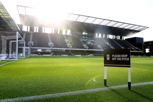 Mandatory Credit: Photo by Kieran McManus Shutterstock (13271663b) A general view of Craven Cottage ahead of kick off Fulham v Brighton & Hove Albion, Premier League, Football, Craven Cottage, London, UK - 30 Aug 2022 EDITORIAL USE ONLY No use with unauthorised audio, video, data, fixture lists, club league logos or live services. Online in-match use limited to 120 images, no video emulation. No use in betting, games or single club league player publications. Fulham v Brighton & Hove Albion, Premier League, Football, Craven Cottage, London, UK - 30 Aug 2022 EDITORIAL USE ONLY No use with unauthorised audio, video, data, fixture lists, club league logos or live services. Online in-match use limited to 120 images, no video emulation. No use in betting, games or single club league player publications. Copyright: xKieranxMcManus Shutterstockx 13271663b