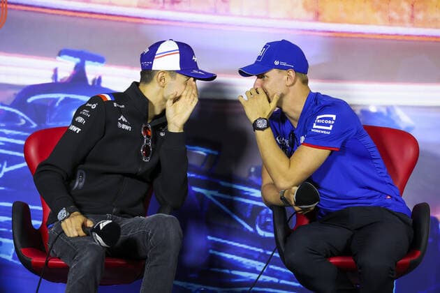 OCON Esteban (fra), Alpine F1 Team A522, SCHUMACHER Mick (ger), Haas F1 Team VF-22 Ferrari, portrait, press conference, PK, Pressekonferenz during the Formula 1 Heineken Dutch Grand Prix 2022, 15th round of the 2022 FIA Formula One World Championship, WM, Weltmeisterschaft from September 2 to 4, 2022 on the Zandvoort Circuit, in Netherlands, Belgium - F1 - DUTCH GRAND PRIX 2022 DPPI Panoramic 00122035_AV6_4473.JPG_