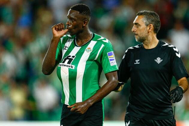 Fußball, EL, Real Betis Sevilla - PFC Ludogorets Razgrad Mandatory Credit: Photo by Pressinphoto Shutterstock (13393484r) Luiz Henrique of Real Betis celebrates after scoring goal Real Betis v PFC Ludororets, UEFA Europa League, Group C, date 2. Football, Benito Villamarin Stadium, Sevilla, Spain - 13 Sep 2022 Editorial use only Real Betis v PFC Ludororets, UEFA Europa League, Group C, date 2. Football, Benito Villamarin Stadium, Sevilla, Spain - 13 Sep 2022 Editorial use only Copyright: xPressinphoto Shutterstockx 13393484r