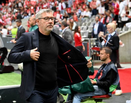 Fussball, Herren, Saison 2022 2023, Europa League, Sporting Braga - 1. FC Union Berlin (1:0, Gruppenphase, Gruppe D, 2. Spieltag), Trainer Urs Fischer (1. FC Union), 15.09. 2022, Copyright: xMatthiasxKochx