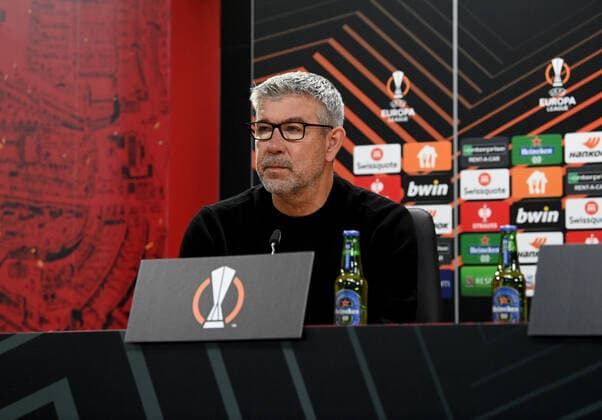 Fussball, Herren, Saison 2022 2023, Europa League, Sporting Braga - 1. FC Union Berlin (1:0, Gruppenphase, Gruppe D, 2. Spieltag), Trainer Urs Fischer (1. FC Union), 15.09. 2022, Copyright: xMatthiasxKochx