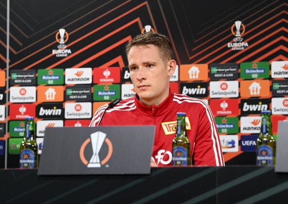 Fussball, Herren, Saison 2022 2023, Europa League, Sporting Braga - 1. FC Union Berlin (1:0, Gruppenphase, Gruppe D, 2. Spieltag), Paul Jaeckel (1. FC Union Berlin), 15.09. 2022, Copyright: xMatthiasxKochx