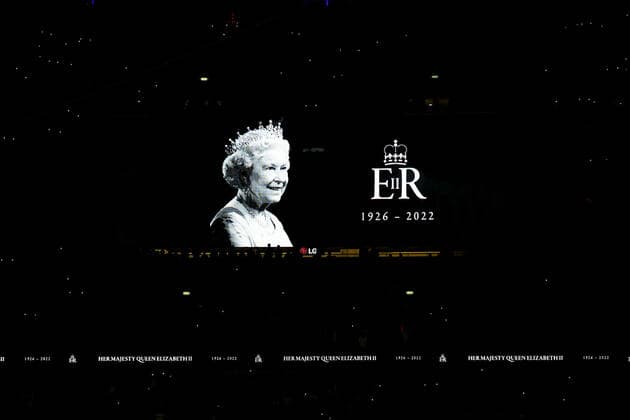 Mandatory Credit: Photo by Kieran McManus Shutterstock (13421401ag) Both teams observe a minutes silence in memory of Her Majesty Queen Elizabeth II. England v Germany, UEFA Nations League, Group A3, International Football, Wembley Stadium, London, UK - 26 Sep 2022 EDITORIAL USE ONLY No use with unauthorised audio, video, data, fixture lists, club league logos or live services. Online in-match use limited to 120 images, no video emulation. No use in betting, games or single club league player publications. England v Germany, UEFA Nations League, Group A3, International Football, Wembley Stadium, London, UK - 26 Sep 2022 EDITORIAL USE ONLY No use with unauthorised audio, video, data, fixture lists, club league logos or live services. Online in-match use limited to 120 images, no video emulation. No use in betting, games or single club league player publications. Copyright: xKieranxMcManus Shutterstockx 13421401ag