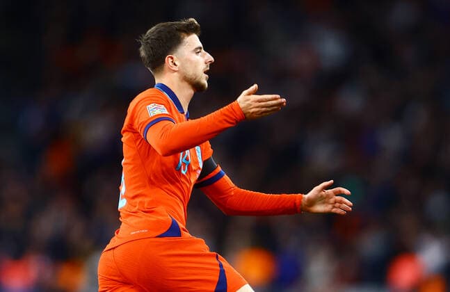Mandatory Credit: Photo by Kieran McManus Shutterstock (13421401db) Mason Mount of England celebrates scoring his sides second goal. England v Germany, UEFA Nations League, Group A3, International Football, Wembley Stadium, London, UK - 26 Sep 2022 EDITORIAL USE ONLY No use with unauthorised audio, video, data, fixture lists, club league logos or live services. Online in-match use limited to 120 images, no video emulation. No use in betting, games or single club league player publications. England v Germany, UEFA Nations League, Group A3, International Football, Wembley Stadium, London, UK - 26 Sep 2022 EDITORIAL USE ONLY No use with unauthorised audio, video, data, fixture lists, club league logos or live services. Online in-match use limited to 120 images, no video emulation. No use in betting, games or single club league player publications. Copyright: xKieranxMcManus Shutterstockx 13421401db