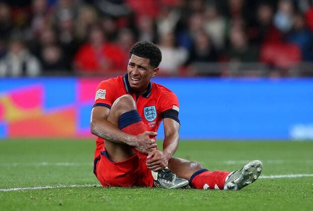 Mandatory Credit: Photo by Matt Impey Shutterstock (13422173bc) Jude Bellingham of England England v Germany, Football, UEFA Nations Cup, Wembley Stadium, Wembley, London, UK - 26 09 2022 Editorial use only England v Germany, Football, UEFA Nations Cup, Wembley Stadium, Wembley, London, UK - 26 09 2022 Editorial use only Copyright: xMattxImpey Shutterstockx 13422173bc