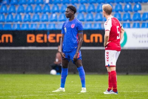 Denmark U19 v England U19, UEFA U19 Championship qualifier, Hobro, Denmark Hobro, Denmark. 27th, September 2022. Omari Forson (11) of England seen during the UEFA U19 Championship qualifier between Denmark and England at DS Arena in Hobro. Hobro Denmark Copyright: xGonzalesxPhoto BalazsxPopalx