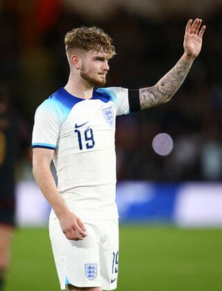 Mandatory Credit: Photo by Matt West Shutterstock (13423132bq) Harvey Elliott of England England U21, U 21 v Germany U21, Friendly, International Football, Bramall Lane, Sheffield, UK - 27 Sep 2022 EDITORIAL USE ONLY No use with unauthorised audio, video, data, fixture lists, club league logos or live services. Online in-match use limited to 120 images, no video emulation. No use in betting, games or single club league player publications. England U21 v Germany U21, Friendly, International Football, Bramall Lane, Sheffield, UK - 27 Sep 2022 EDITORIAL USE ONLY No use with unauthorised audio, video, data, fixture lists, club league logos or live services. Online in-match use limited to 120 images, no video emulation. No use in betting, games or single club league player publications. Copyright: xMattxWest Shutterstockx 13423132bq