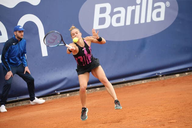 September 28, 2022, Parma, Italy: Parma, Italy, Tennis Club Parma, September 28, 2022, SAKKARI Maria of the Greece during Parma Ladies Open WTA250 - Tennis Internationals. Tennis Internationals - Parma Ladies Open WTA250, Parma, Italy - ZUMAl164 20220928_zsa_l164_141 Copyright: xValerioxOrigox