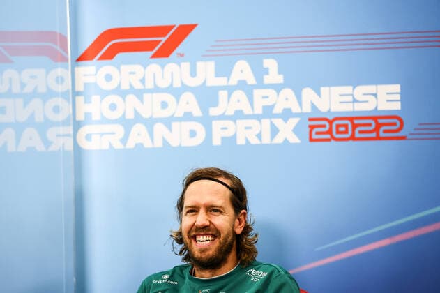VETTEL Sebastian (ger), Aston Martin F1 Team AMR22, portrait press conference, PK, Pressekonferenz during the Formula 1 Honda Japanese Grand Prix 2022, 18th round of the 2022 FIA Formula One World Championship, WM, Weltmeisterschaft from October 7 to 9, 2022 on the Suzuka International Racing Course, in Suzuka, Mie Prefecture, Japan - F1 - JAPANESE GRAND PRIX 2022 DPPI Panoramic Press Con Japan 1 010