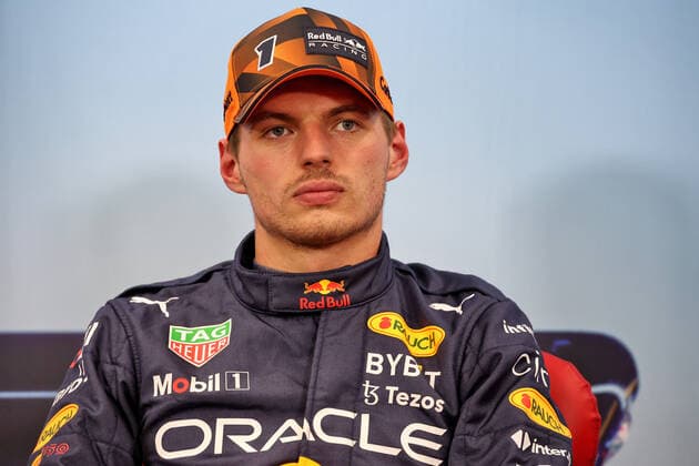 Max Verstappen (NLD) Red Bull Racing, portrait in the post qualifying FIA press conference, PK, Pressekonferenz during the Formula 1 Honda Japense Grand Prix 2022, 18th round of the 2022 FIA Formula One World Championship, WM, Weltmeisterschaft from Octobre 7 to 9, 2022 on the Suzuka International Racing Course, in Suzuka, Mie Prefecture, Japan - F1 - JAPANESE GRAND PRIX 2022 DPPI Panoramic JAPAN_PRESS_CONF_SATURDAY_47