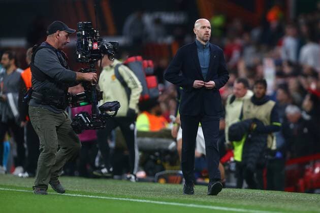 Mandatory Credit: Photo by Phil Oldham Shutterstock (13491515y) Erik ten Hag, manager of Manchester United, ManU Manchester United v Sheriff Tiraspol, UEFA Europa League, Group E, Football, Old Trafford, Manchester, UK - 27 Oct 2022 EDITORIAL USE ONLY No use with unauthorised audio, video, data, fixture lists, club league logos or live services. Online in-match use limited to 120 images, no video emulation. No use in betting, games or single club league player publications. Manchester United v Sheriff Tiraspol, UEFA Europa League, Group E, Football, Old Trafford, Manchester, UK - 27 Oct 2022 EDITORIAL USE ONLY No use with unauthorised audio, video, data, fixture lists, club league logos or live services. Online in-match use limited to 120 images, no video emulation. No use in betting, games or single club league player publications. Copyright: xPhilxOldham Shutterstockx 13491515y