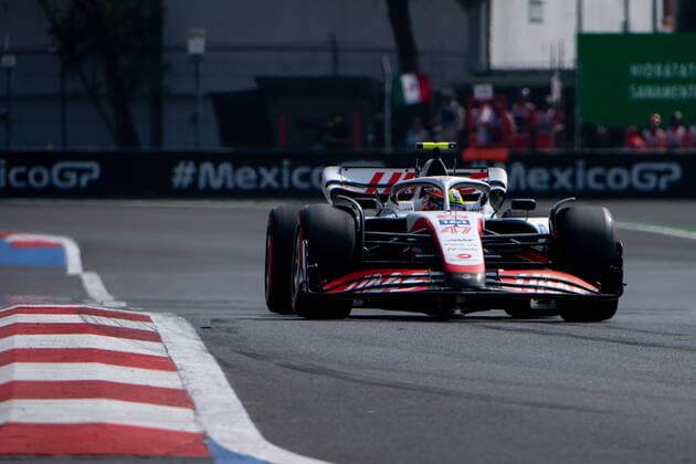 Mick Schumacher (GER, Haas F1 Team 47) im VF-22, MEX, Formel 1 Grand Prix von Mexiko, Autodromo Hermanos Rodriguez Mexico City, Qualifying, 29.10.2022 MEX, Formel 1 Grand Prix von Mexiko, Autodromo Hermanos Rodriguez Mexico City, Qualifying, 29.10.2022 Mexico City Copyright: xEibner Memmlerx EP_MMR