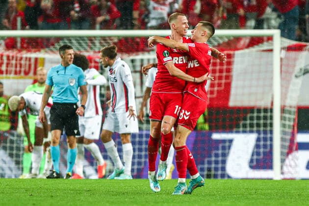Tor, Torjubel, zum 2:2 durch Ondrej Duda (FC Köln Koeln, 18), GER, FC Köln Koeln vs. OGC Nizza Nice, UEFA Conference League 2022 23, Gruppenphase, Gruppe D, 6. Spieltag, 03.11.2022, GER, FC Köln Koeln vs. OGC Nizza Nice, UEFA Conference League 2022 23, Gruppenphase, Gruppe D, 6. Spieltag, 03.11.2022, Foto: Eibner-Pressefoto Gabriel Boia Köln Koeln Copyright: xEibner-Pressefoto GabrielxBoiax EP_EER