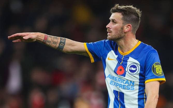 Mandatory Credit: Photo by Kieran McManus Shutterstock (13613695dc) The tattooed arm of Pascal Groß of Brighton & Hove Albion Arsenal v Brighton & Hove Albion, EFL Carabao Cup 3rd Round, Football, Emirates Stadium, London, UK - 09 Nov 2022 EDITORIAL USE ONLY No use with unauthorised audio, video, data, fixture lists, club league logos or live services. Online in-match use limited to 120 images, no video emulation. No use in betting, games or single club league player publications. Arsenal v Brighton & Hove Albion, EFL Carabao Cup 3rd Round, Football, Emirates Stadium, London, UK - 09 Nov 2022 EDITORIAL USE ONLY No use with unauthorised audio, video, data, fixture lists, club league logos or live services. Online in-match use limited to 120 images, no video emulation. No use in betting, games or single club league player publications. Copyright: xKieranxMcManus Shutterstockx 13613695dc