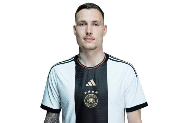 DFB Maenner Nationalmannschaft, Mens national team, Nationalteam Germany, Deutschland, Kader fuer die FIFA Weltmeisterschaft in Katar 2022, Squad for the FIFA World Cup, WM, Weltmeisterschaft, Fussball in Qatar, 2022, David Raum, Frankfurt am Main, 22.03.2022, Foto: Thomas Boecker DFB DFB Maenner Nationalmannschaft WM 2022