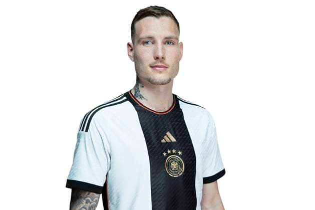 DFB Maenner Nationalmannschaft, Mens national team, Nationalteam Germany, Deutschland, Kader fuer die FIFA Weltmeisterschaft in Katar 2022, Squad for the FIFA World Cup, WM, Weltmeisterschaft, Fussball in Qatar, 2022, David Raum, Frankfurt am Main, 22.03.2022, Foto: Thomas Boecker DFB DFB Maenner Nationalmannschaft WM 2022