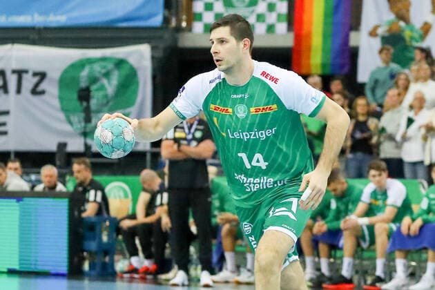 Leipzig, 13.11.2022, QUARTERBACK Immobilien ARENA, Handball, Männer, Saison 2022 2023, Bundesliga, 12. Spieltag , SC DHfK Leipzig - ASV Hamm-Westfalen 33:23 (18:11) , Im Bild: Marko Mamic (14, Leipzig) ,