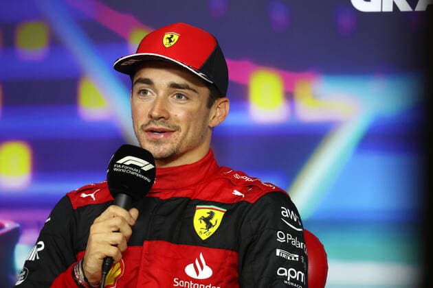 LECLERC Charles (mco), Scuderia Ferrari F1-75, portrait, press conference, PK, Pressekonferenz during the Formula 1 Etihad Airways Abu Dhabi Grand Prix 2022, 22nd round of the 2022 FIA Formula One World Championship, WM, Weltmeisterschaft from November 18 to 20, 2022 on the Yas Marina Circuit, in Yas Island, Abu Dhabi - F1 - ABU DHABI GRAND PRIX 2022 DPPI Panoramic GP2222_151923177A8304