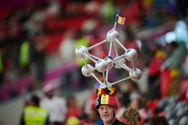 RECORD DATE NOT STATED FIFA World Cup, WM, Weltmeisterschaft, Fussball Qatar 2022 Belgium vs Canada Fans o Aficion during the game Belgium vs Canada, Corresponding to Group F of the FIFA World Cup Qatar 2022, at Ahmad bin Ali Stadium, Al-Rayyan, November 23, 2022. <br><br> Fans o Aficion durante el partido Belgica vs Canada, correspondiente al Grupo F de la Copa Mundial de la FIFA Qatar 2022, en el Estadio Ahmad bin Ali, Al-Rayyan, 23 de noviembre de 2022. AL RAYYAN DOHA QATAR Copyright: xJorgexMartinezx 20221123_8124