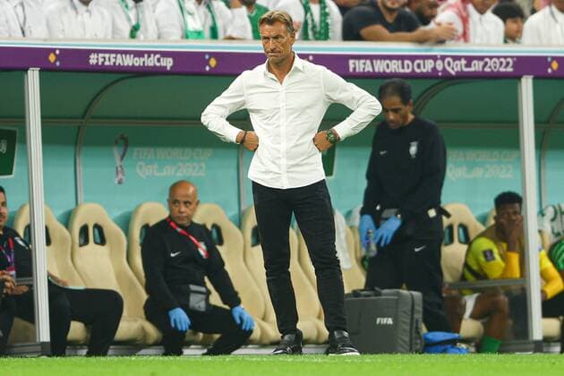 Mandatory Credit: Photo by Kieran McManus Shutterstock (13640351f) Manager Herve Renard of Saudi Arabia Saudi Arabia v Mexico, FIFA World Cup, WM, Weltmeisterschaft, Fussball 2022, Group C, Football, Lusail Stadium, Al Daayen, Qatar - 30 Nov 2022 Editorial Use Only Saudi Arabia v Mexico, FIFA World Cup 2022, Group C, Football, Lusail Stadium, Al Daayen, Qatar - 30 Nov 2022 Editorial Use Only Copyright: xKieranxMcManus Shutterstockx 13640351f