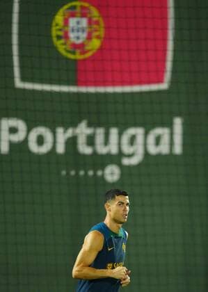 Mandatory Credit: Photo by Javier Garcia Shutterstock (13655708al) Cristiano Ronaldo of Portugal during training Portugal Training, FIFA World Cup, WM, Weltmeisterschaft, Fussball 2022, Football, Al Shahaniya SC Training Site, Al Shahaniya, Qatar - 08 Dec 2022 Editorial Use Only Portugal Training, FIFA World Cup 2022, Football, Al Shahaniya SC Training Site, Al Shahaniya, Qatar - 08 Dec 2022 Editorial Use Only Copyright: xJavierxGarcia Shutterstockx 13655708al