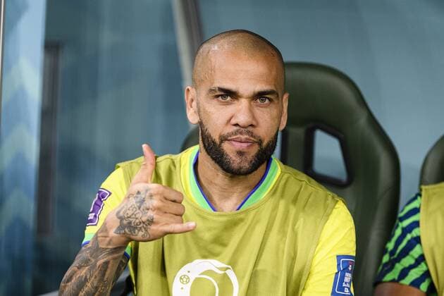 RECORD DATE NOT STATED FIFA World Cup, WM, Weltmeisterschaft, Fussball Qatar 2022 Croatia vs Brazil CF Dani Alves of Brazil during the game Croatia vs Brazil, corresponding to the Quarterfinal of the FIFA World Cup Qatar 2022, at Education City Stadium, Doha, on December 09, 2022. <br><br> Dani Alves de Brasil durante el partido Croacia vs Brasil, correspondiente a los cuartos de final de la Copa Mundial de la FIFA Catar 2022, en el Estadio de la Ciudad de la Educacion, Doha, el 09 de Diciembre de 2022 DOHA DOHA QATAR Copyright: xMarcioxMachadox 20221209_6258