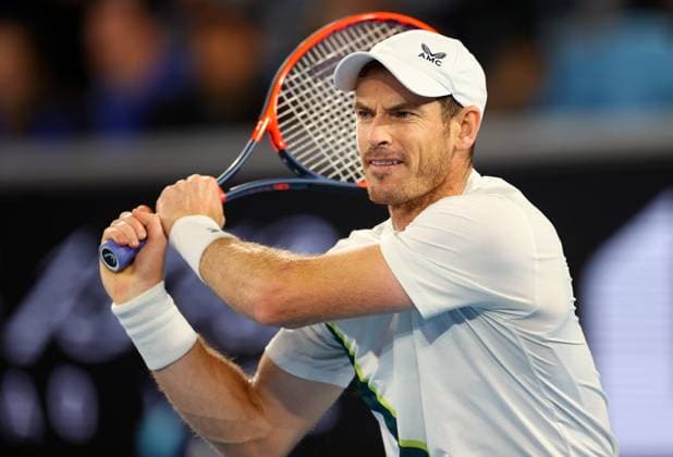 Mandatory Credit: Photo by Ella Ling Shutterstock (13716767df) Andy Murray of GBR in action Australian Open, Day Four, Tennis, Melbourne Park, Melbourne, Australia - 19 Jan 2023 Australian Open, Day Four, Tennis, Melbourne Park, Melbourne, Australia - 19 Jan 2023 Copyright: xEllaxLing Shutterstockx 13716767df