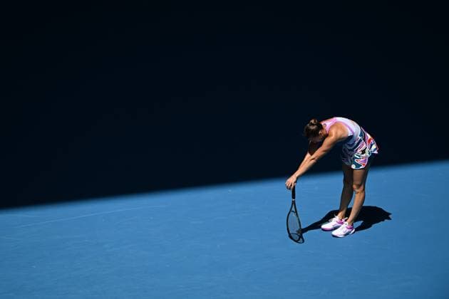 Mandatory Credit: Photo by James Gourley Shutterstock (13729780at) Aryna Sabalenka reacts during her fourth round match Australian Open, Day Eight, Tennis, Melbourne Park, Melbourne, Australia - 23 Jan 2023 Australian Open, Day Eight, Tennis, Melbourne Park, Melbourne, Australia - 23 Jan 2023 Copyright: xJamesxGourley Shutterstockx 13729780at