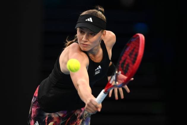 Mandatory Credit: Photo by James Gourley Shutterstock (13736329c) Elena Rybakina of Kazakhstan Australian Open, Day Eleven, Tennis, Melbourne Park, Melbourne, Australia - 26 Jan 2023 Australian Open, Day Eleven, Tennis, Melbourne Park, Melbourne, Australia - 26 Jan 2023 Copyright: xJamesxGourley Shutterstockx 13736329c