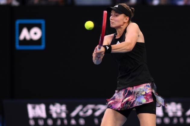 Mandatory Credit: Photo by James Gourley Shutterstock (13736329g) Elena Rybakina of Kazakhstan Australian Open, Day Eleven, Tennis, Melbourne Park, Melbourne, Australia - 26 Jan 2023 Australian Open, Day Eleven, Tennis, Melbourne Park, Melbourne, Australia - 26 Jan 2023 Copyright: xJamesxGourley Shutterstockx 13736329g