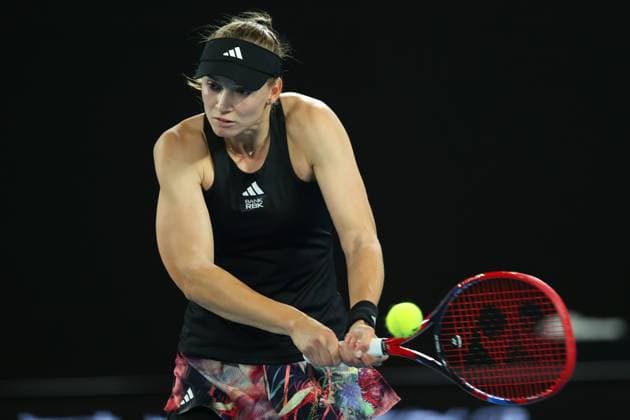 Mandatory Credit: Photo by Ella Ling Shutterstock (13736327aj) Elena Rybakina of Kazakhstan Australian Open, Day Eleven, Tennis, Melbourne Park, Melbourne, Australia - 26 Jan 2023 Australian Open, Day Eleven, Tennis, Melbourne Park, Melbourne, Australia - 26 Jan 2023 Copyright: xEllaxLing Shutterstockx 13736327aj