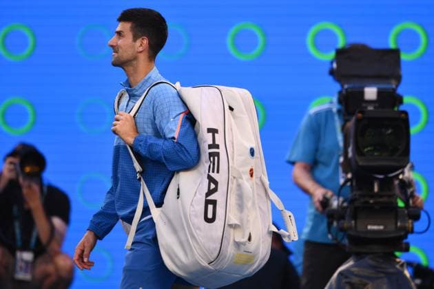 Mandatory Credit: Photo by James Gourley Shutterstock (13736332di) Novak Djokovic of Serbia Australian Open, Day Twelve, Tennis, Melbourne Park, Melbourne, Australia - 27 Jan 2023 Australian Open, Day Twelve, Tennis, Melbourne Park, Melbourne, Australia - 27 Jan 2023 Copyright: xJamesxGourley Shutterstockx 13736332di