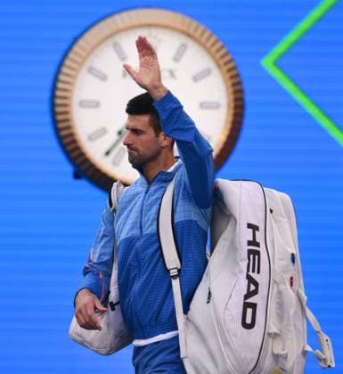 Mandatory Credit: Photo by James Gourley Shutterstock (13736332dj) Novak Djokovic of Serbia Australian Open, Day Twelve, Tennis, Melbourne Park, Melbourne, Australia - 27 Jan 2023 Australian Open, Day Twelve, Tennis, Melbourne Park, Melbourne, Australia - 27 Jan 2023 Copyright: xJamesxGourley Shutterstockx 13736332dj