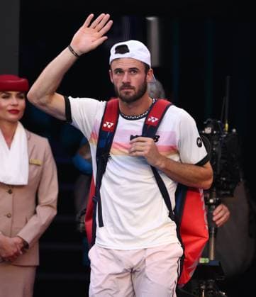 Mandatory Credit: Photo by James Gourley Shutterstock (13736332dl) Tommy Paul of the USA arrives on court Australian Open, Day Twelve, Tennis, Melbourne Park, Melbourne, Australia - 27 Jan 2023 Australian Open, Day Twelve, Tennis, Melbourne Park, Melbourne, Australia - 27 Jan 2023 Copyright: xJamesxGourley Shutterstockx 13736332dl