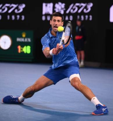 Mandatory Credit: Photo by James Gourley Shutterstock (13736332ft) Novak Djokovic of Serbia Australian Open, Day Twelve, Tennis, Melbourne Park, Melbourne, Australia - 27 Jan 2023 Australian Open, Day Twelve, Tennis, Melbourne Park, Melbourne, Australia - 27 Jan 2023 Copyright: xJamesxGourley Shutterstockx 13736332ft