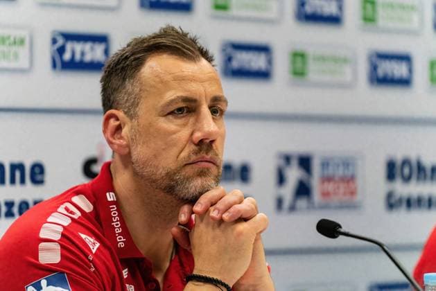 Maik Machulla (SG Flensburg-Handewitt Trainer) SG Flensburg-Handewitt vs. HSG Wetzlar, Handball, DHB-Pokal, Viertelfinale, Saison 2022 2023, 04.02.2023 -Pressefoto Marcel von Fehrn SG Flensburg-Handewitt vs. HSG Wetzlar, Handball, DHB-Pokal, Viertelfinale, Saison 2022 2023, 04.02.2023 Flensburg Copyright: xEibner-Pressefoto MarcelxvonxFehrnx EP_EER