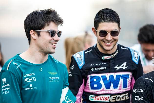 STROLL Lance (can), Aston Martin F1 Team AMR23, portrait OCON Esteban (fra), Alpine F1 Team A523, portrait during the Formula 1 Gulf Air Bahrain Grand Prix 2023, 1st round of the 2023 FIA Formula One World Championship, WM, Weltmeisterschaft from March 2 to 5, 2023 on the Bahrain International Circuit, in Sakhir, Bahrain - F1 - BAHRAIN GRAND PRIX 2023 - RACE DPPI Panoramic 03323001__R3_0425