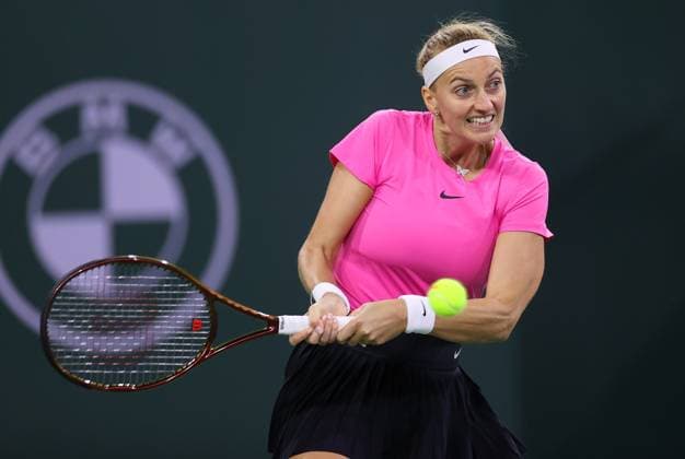 Mandatory Credit: Photo by Ella Ling Shutterstock (13824332ex) Petra Kvitova of Czech Republic in action BNP Paribas Open, Tennis, Day 8, Indian Wells Tennis Garden, California, USA- 15 Mar 2023 BNP Paribas Open, Tennis, Day 8, Indian Wells Tennis Garden, California, USA- 15 Mar 2023 Copyright: xEllaxLing Shutterstockx 13824332ex